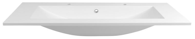 YUKON dvojumyvadlo, litý mramor, 120x45cm, bílá YU122